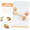 Mikinona Wooden Massage Roller Portable Muscle Relaxing Tool for Tension