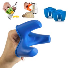 Ready Grips Silicone Finger Guard Protector for Grating Cheese & Vegetables with Mandolin Slicer, Kitchen Accessories, 2 Pack