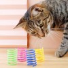 Xzhixiao 20-teiliges Katzenfederspielzeug-Set, Featured Plastikspulenfeder, Neuheit Haustier Spielzeug, Katze Farbe
