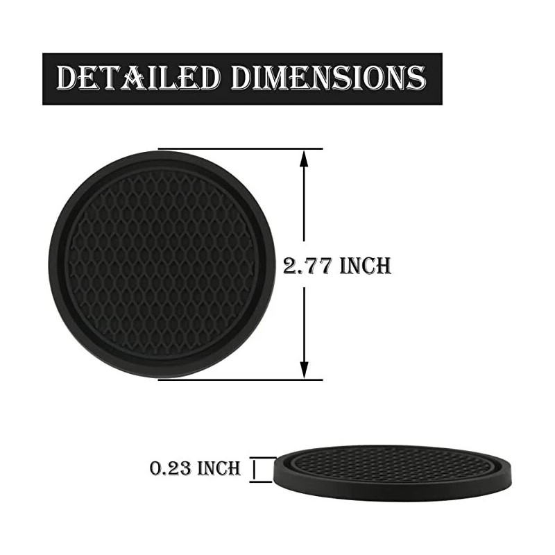 SINGARO Car Cup Coaster, 4PCS Universal Non-Slip Cup Holders Embedded