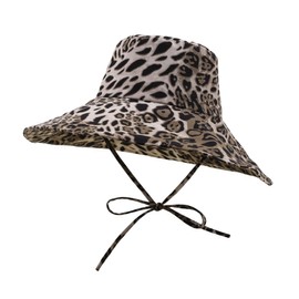 Women's Sun Hat Summer Wide Brim Sun Hats Cute Patterned Foldable Travel UV Protection Beach Bucket Fishing Hats