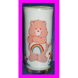 CARE BEARS CHEER BEAR GLASS PIZZA HUT LIMITED EDITION
