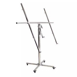 접이식 석고보드 리프트 승강 상판 석고 작업대 시공 [4.0m 스테인레스 수동 체인 3-in-1] Foldable Gypsum Board Lift Hoisting Top Gypsum Workbench Construction [4.0m Stainless Steel Manual Chain 3-in-1]