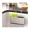simplehuman Slim Sink Caddy Sponge Holder, Brushed Stainless Steel, Silver