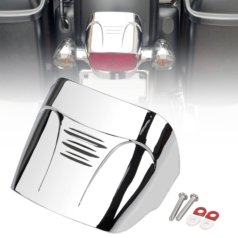 SHMTOOL 2pcs Motorcycle Taillight Cover without Slots Rear Tail Light