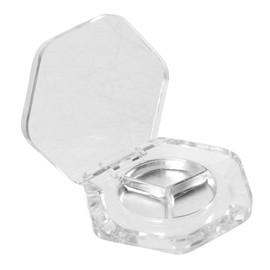 BIUDECO 8pcs Hexagon Eyeshadow Pans Refillable Makeup Containers for Blush Highlighter Eyeshadow Elegant Portable Empty Cosmetic Cases for Women for Travel Makeup Artists