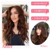 Vigorous Clip in Hair Extensions 4Pcs Mocha mix Brown Copper