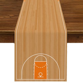 Nepnuser Basketball Table Runner March Basketball Birthday Themed Party Decoration Home Kitchen Dining Room Decor
