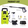 RunInMist Electric Pressure Washer, 1800PSI 1.6GPM Portable Power Washer with