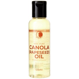 Mystic Moments | Canola (Raps) Trägeröl 125ml - reines & natürliches Öl perfekt für Haare, Gesicht, Nägel, Aromatherapie, Massage und Ölverdünnung veganer GVO -frei