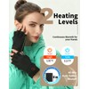 uncn Heated Gloves Fingerless for Women Man with 3.7V 3000mAh