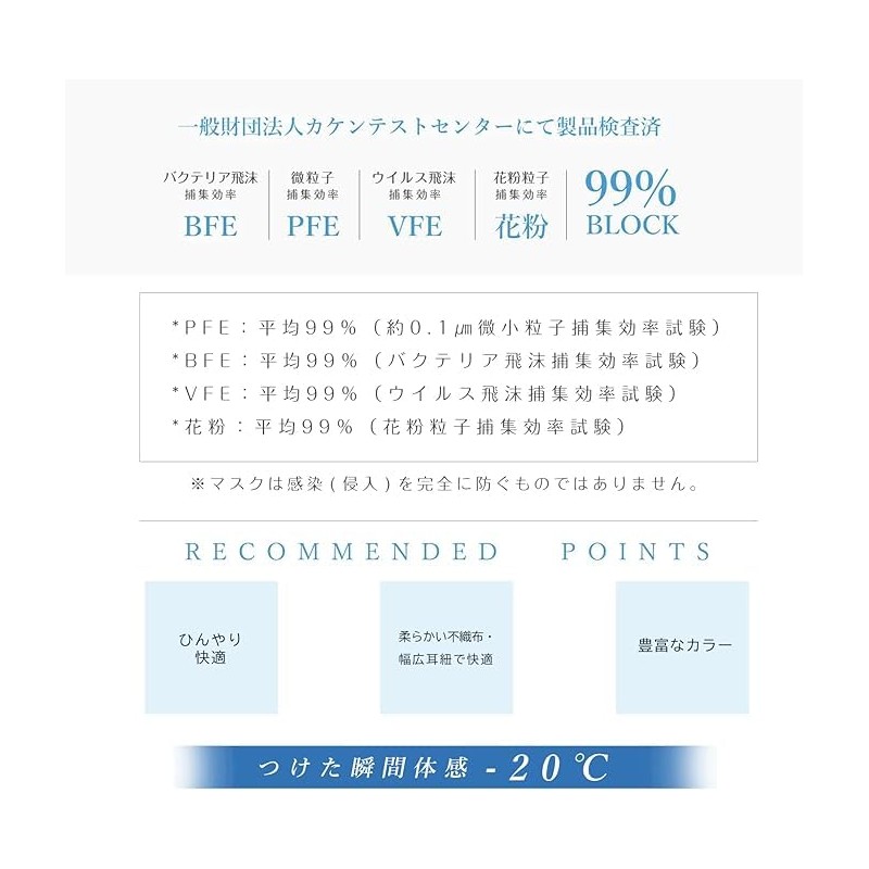 [ｋａｋａｄｅｎ] シシベラ バイカラーマスク 夏用冷感マスク 10枚 20枚 40枚 80枚３D 立体 ひんやり