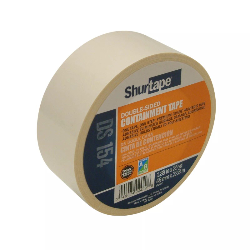 Shurtape DS-154 Double-Sided Containment Tape: 2 in. x 75 ft.