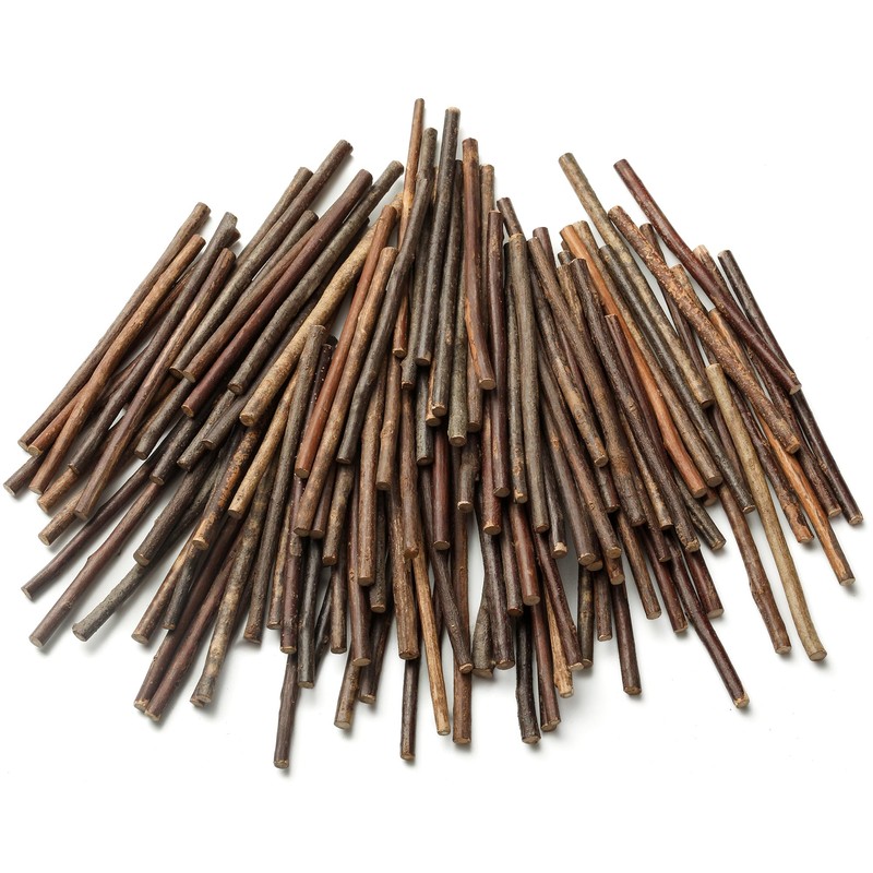 120 Pieces Craft Sticks Wood Sticks DIY Log, Twigs Length