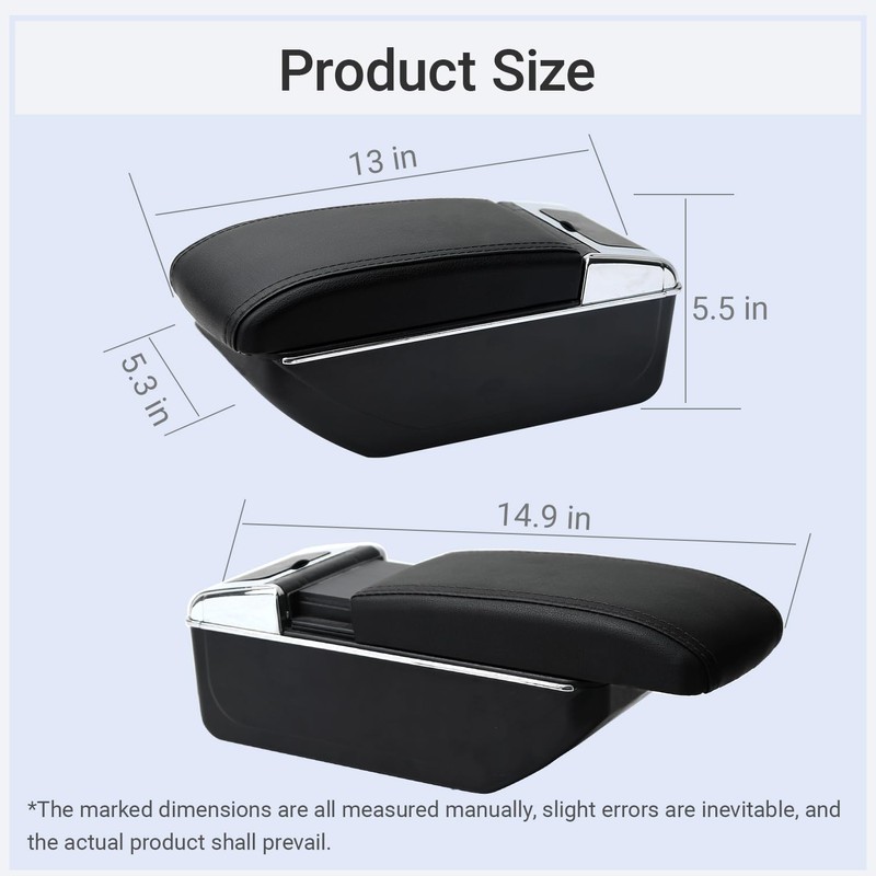 HRCHCG Armrest for Toyota Yaris iA Sedan 2017 2018 Dual