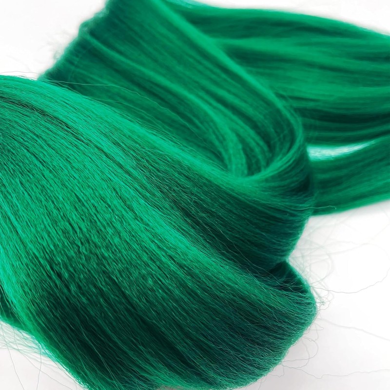 Beauday 24 Inch Green Pre Stretched Braiding Hair Extensions