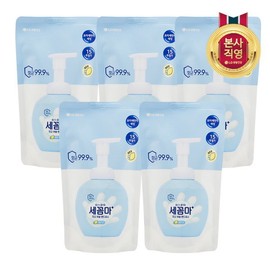On the Body [LG Household &amp; Health Care] On the Body Secomma Bubble Hand Wash Refill 200ml Lemon x 5 / 온더바디 [LG생활건강] 온더바디 세꼼마 버블 핸드워시 리필 200ml 레몬 x 5개