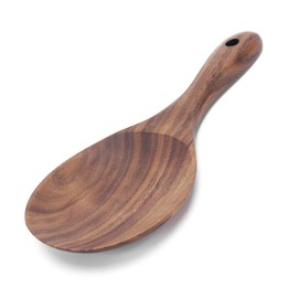 Natural Wood Rice Paddle Non-Stick Wooden Paddle Serving Spoons Rice Scoop Cookware Tableware Home Kitchen Accessory