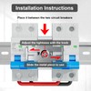 Breaker Manual Locking Device, DIN Rail Mount Slide Lock for