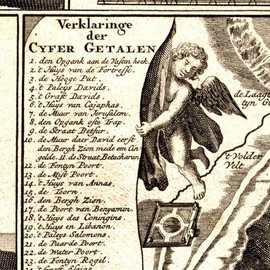 Antiguos Maps - Map of Israel Jerusalem Circa 1770 - Measures 24 in x 36 in (610 mm x 915 mm)