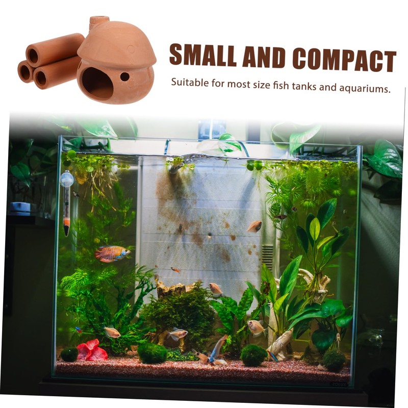 BUGUUYO Underwater Fish Cave Fish Tank Cave Decor Shrimp Breeding