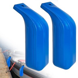 JYINCPED Low Freeboard Boat Fenders,Bass Boat Bumpers for Docking,Bass Boat Fenders for Docking, 5" x 16", Heavy-Duty Vinyl, Football Needle Inflation Valve, Blue