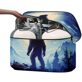 Whosucclay Forest Ape RV Propane Tank Cover Camper Propane Tank Cover Fits 20/30/40lb Dual Propane Tanks for RV Trailer Camper Accessories Decorative for Men Women