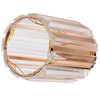 Cosmetic Brush Holder Transparent Glass Round Decorative Desktop Pen Storage