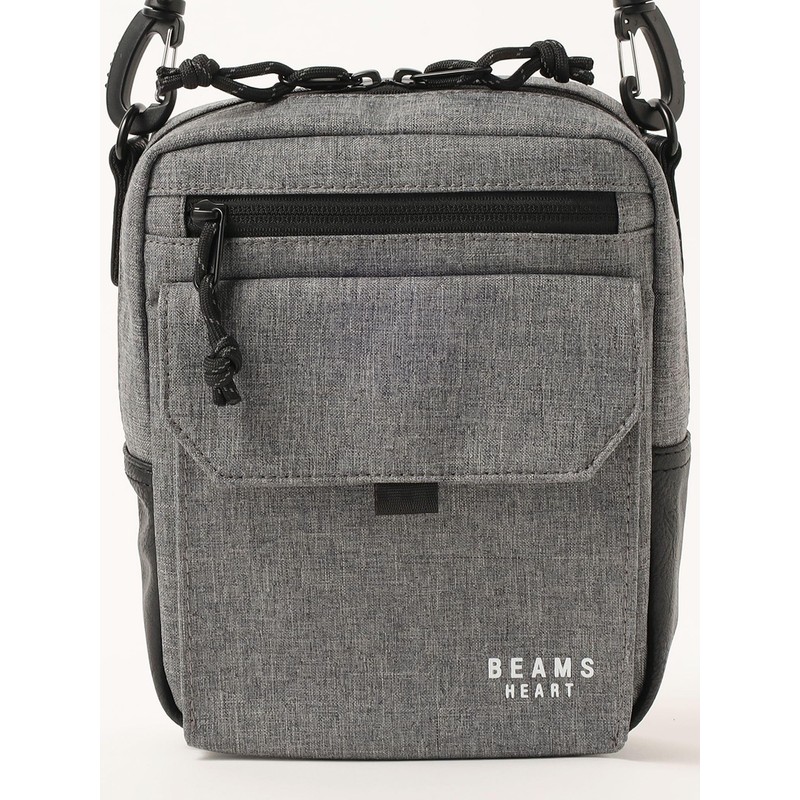 Beams Heart 426100298191788 Campus Bag, Chambray Heathered Material, Mini Shoulder