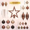 JORNOY 128 Pack Christmas Tree Ornaments Set, Classic Shatterproof Hanging