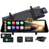 JOMISE C810 CarPlay Mirror Dash Cam Front and Rear -