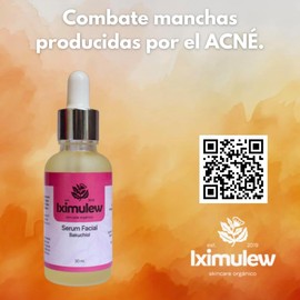 Serum Facial Bakuchiol Iximulew para Alisamiento de la Piel y Luminosidad en Rostro y Cuello (50 ml)