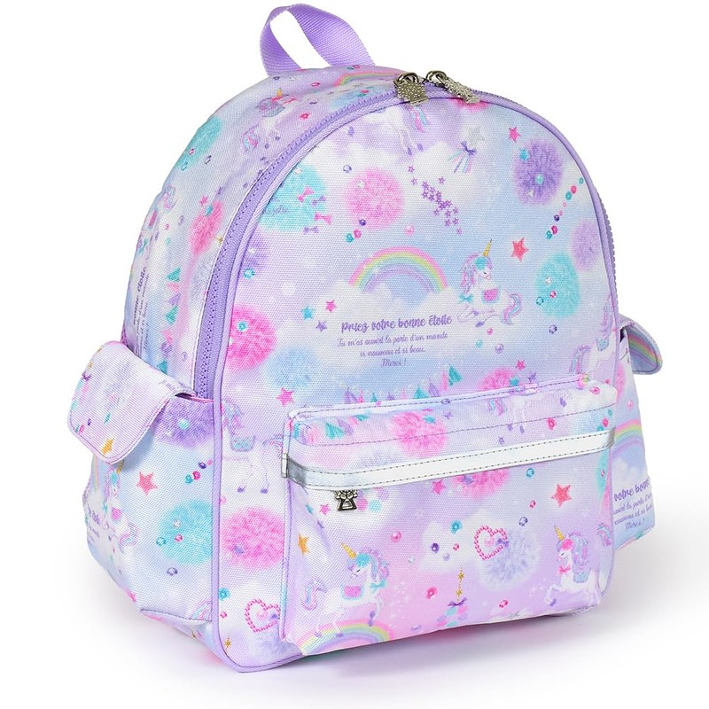 COLORFUL CANDY STYLE 通園リュック 撥水・軽量タイプ リフレクター付き ユニコーンファンタジー はっ水 軽量 汚れにくい