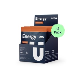 UCAN Energy Powder, Tropical Orange, Keto, Sugar-Free Pre & Post Workout for Men & Women, Non-GMO, Vegan, Gluten-Free, Great for Runners, Gym-Goers and High Performance Athletes (12 Servings, 25g)