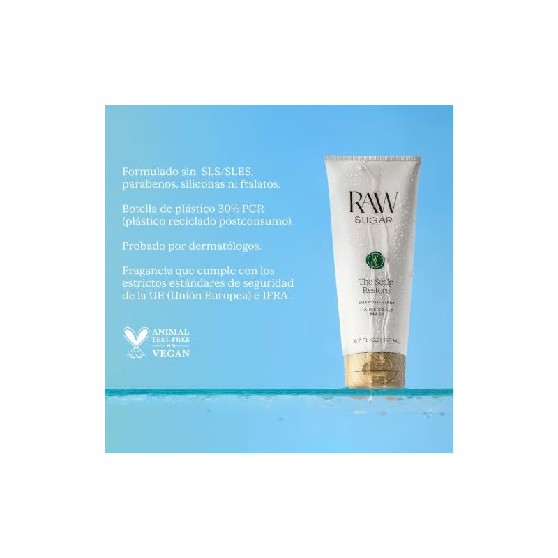 RAW SUGAR Pure Scalp Therapy Mascarilla para Cabello y Cuero