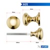 XFORT® Polished Brass Victorian Rim Knob, Sturdy Solid Brass Rim