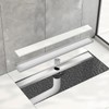 Uni-Green 24 Inch Tile Insert Linear Shower Drain with Leveling