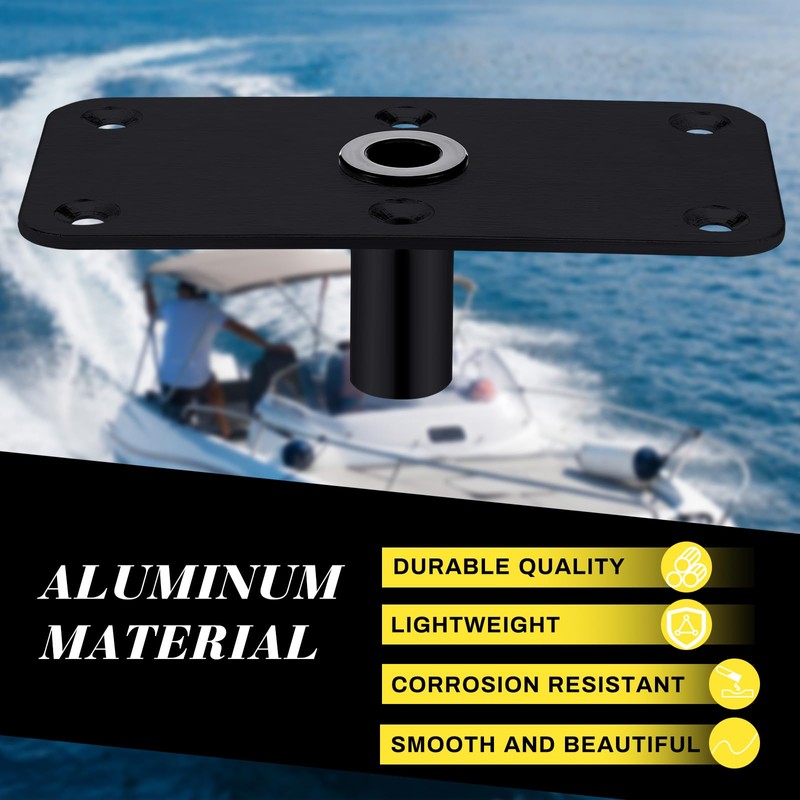 MorningRo 2 Pcs Boat Seat Pedestal Seat Post Base Stainless