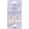 Elegant Touch French Acrylic Nails No. 2 COFFIN