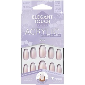 Elegant Touch French Acrylic Nails No. 2 COFFIN