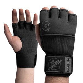 Hayabusa Deluxe Gel Quick Wraps for Men and Women - Black, Medium
