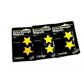 Set Of 3 Aronson Extra Strength Magnets Yellow Stars Perfect for Teachers