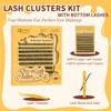 QUEWEL Lash Clusters Kit with Bottom Lashes, Cluster Lashes Kit