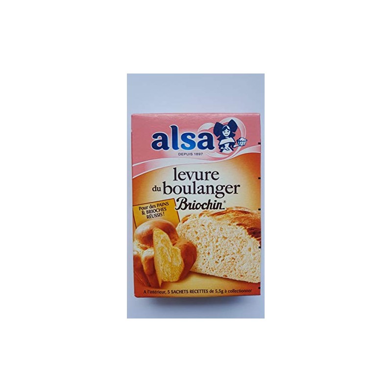 Alsa Levure du boulanger Briochin - Les 5 sachets, 28g