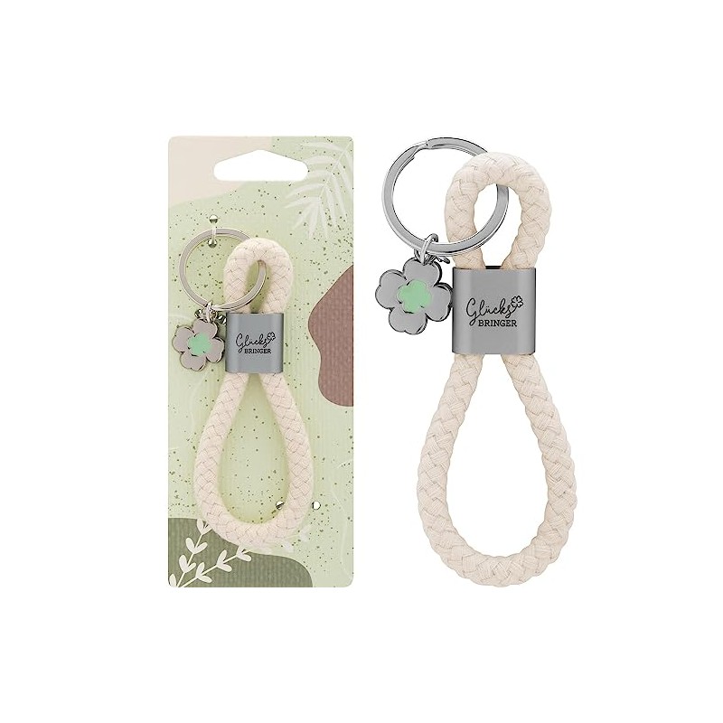GRUSS & CO 48353 Key Ring Loop Motif Lucky Charm