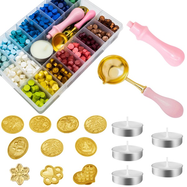 Yauhar 917Pcs Letter Sealing Kit Contains 18 Colors Wax Seal