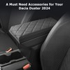 LUWU Car Armrest Pad for Dacia Duster 2024 (Models with