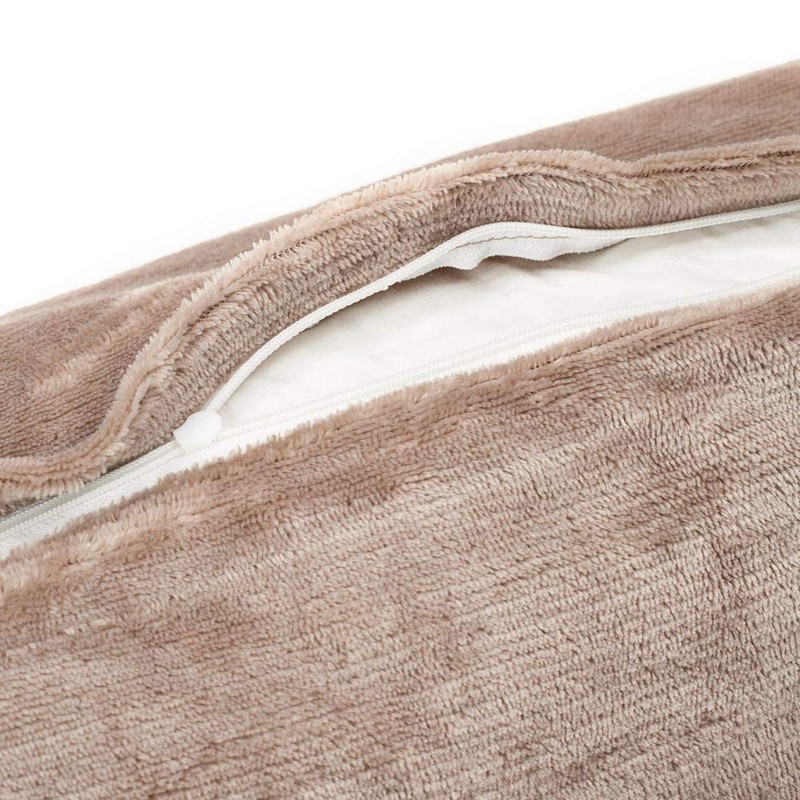 Malika Nicky-Teddy Cashmere Touch Coral Fleece Cushion Cover Cushion Cover
