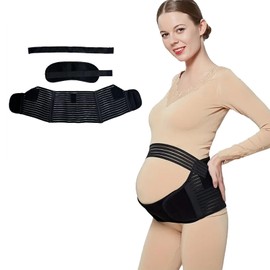 Pregnancy Belly Belt for Postpartum Support for Middle to Late Pregnancy (L)