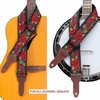 Nefelibata Banjo Strap, 2" Wide Double Full Grain Cowhide Guitar